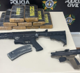 Polinter apreende fuzil, pistola e cocaína no Jardim Cidade do